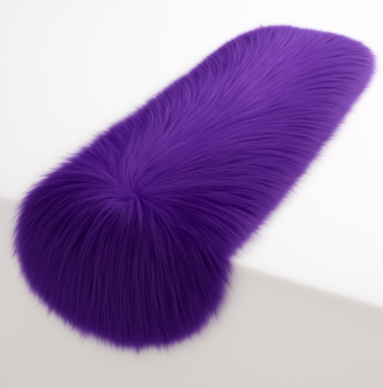 FabricLA Faux Fur Accent Cut with Rounded Edges for Holiday & Christmas Décor